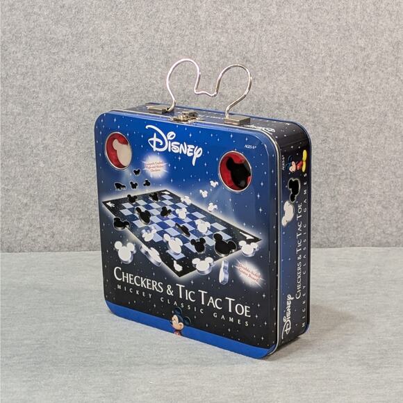 Vintage Disney Mickey Mouse Checkers Tic Tac Toe Classic Games Complete - Picture 7 of 11